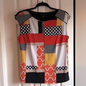 Worthington Women’s Blouse Patch Sleeveless Size Medium Petite